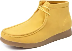 Amali Casual Chukka Boots for Men, High-Top, Lace Up Suede Men's Shoes, Desert Boots with Crepe Rubber Sole