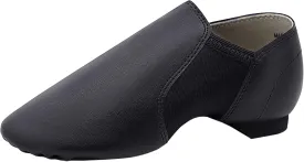ARCLIBER Jazz Shoes for Women/Big Kid Slip-on Leather Dance Shoes