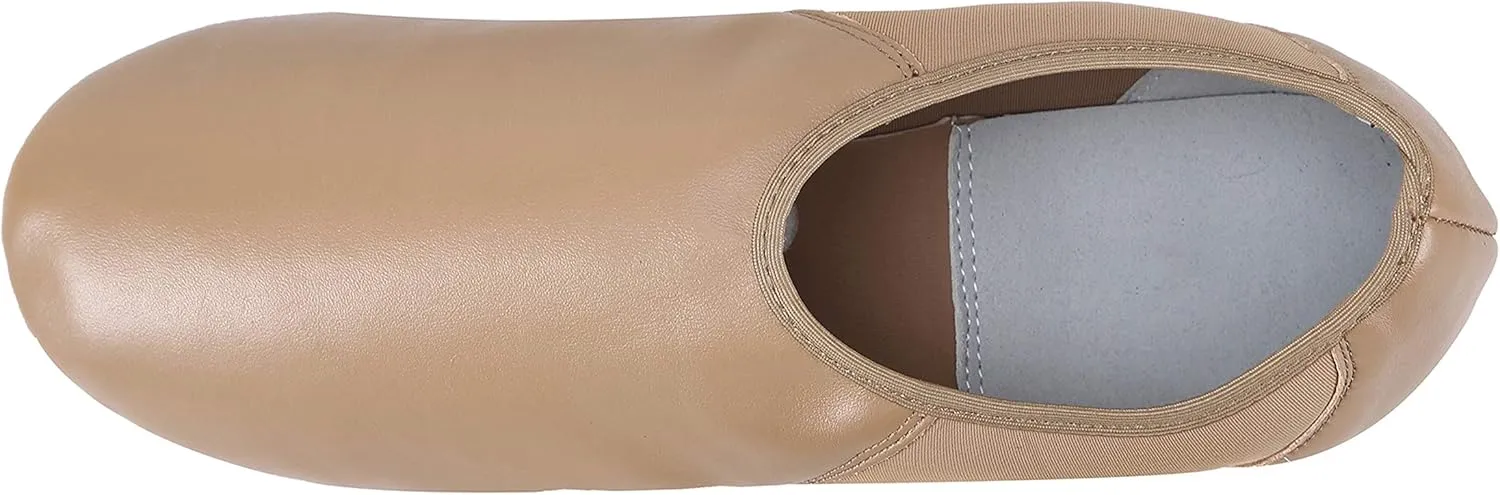 ARCLIBER Leather Slip On Jazz Shoe for Girls (Big Child/Little Child/Toddler)