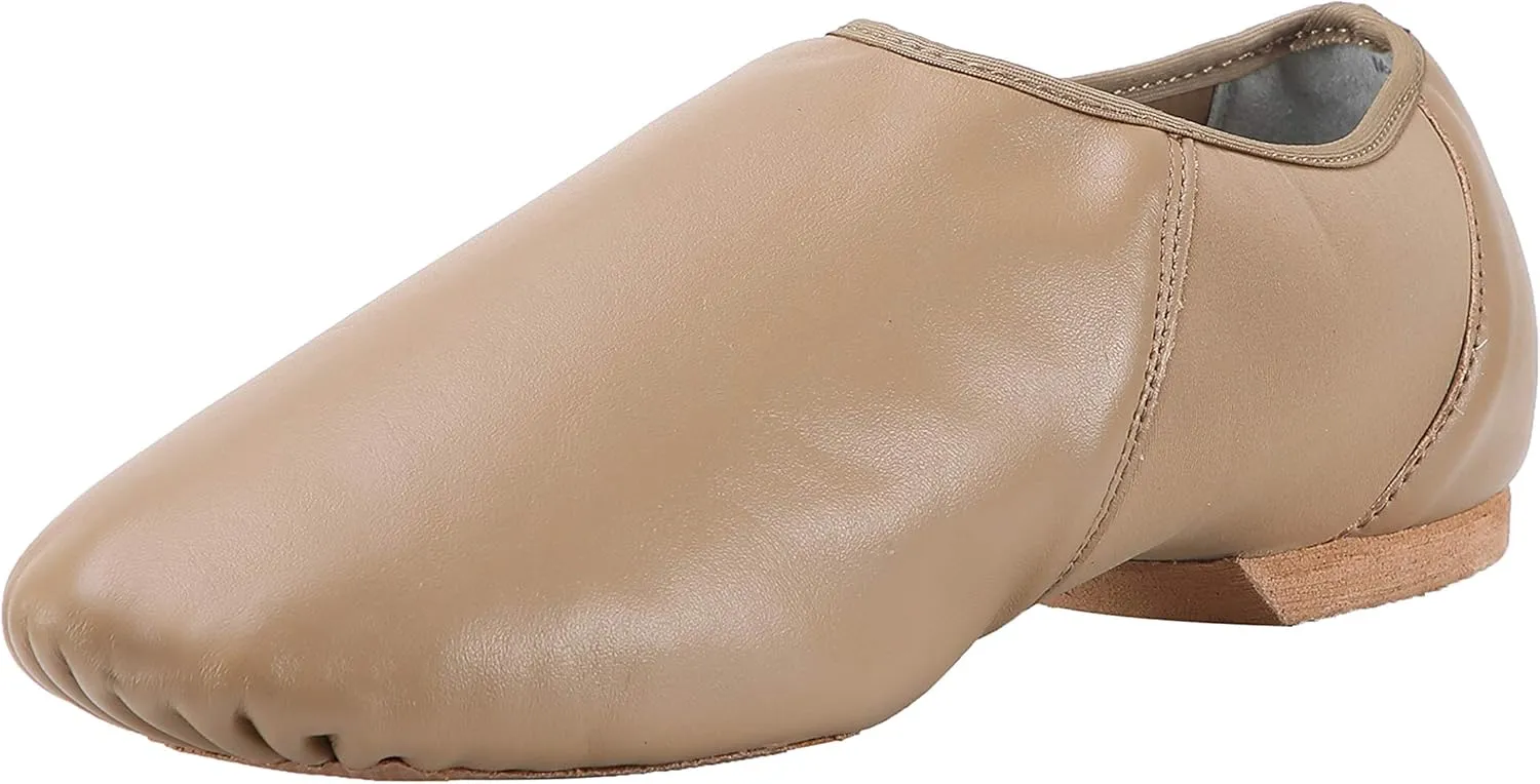 ARCLIBER Leather Slip On Jazz Shoe for Girls (Big Child/Little Child/Toddler)