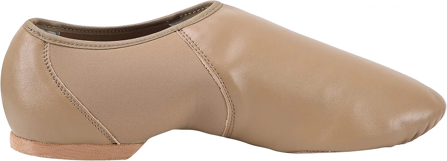 ARCLIBER Leather Slip On Jazz Shoe for Girls (Big Child/Little Child/Toddler)