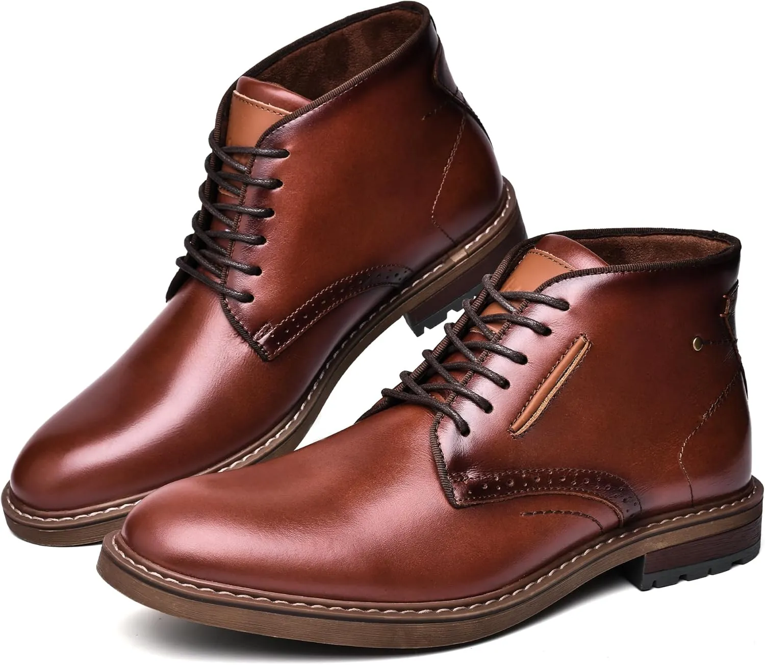 Arkbird Mens Chukka Boots Suede Leather Classic Fashion Casual Ankle Lace-up Dress Boots for Men