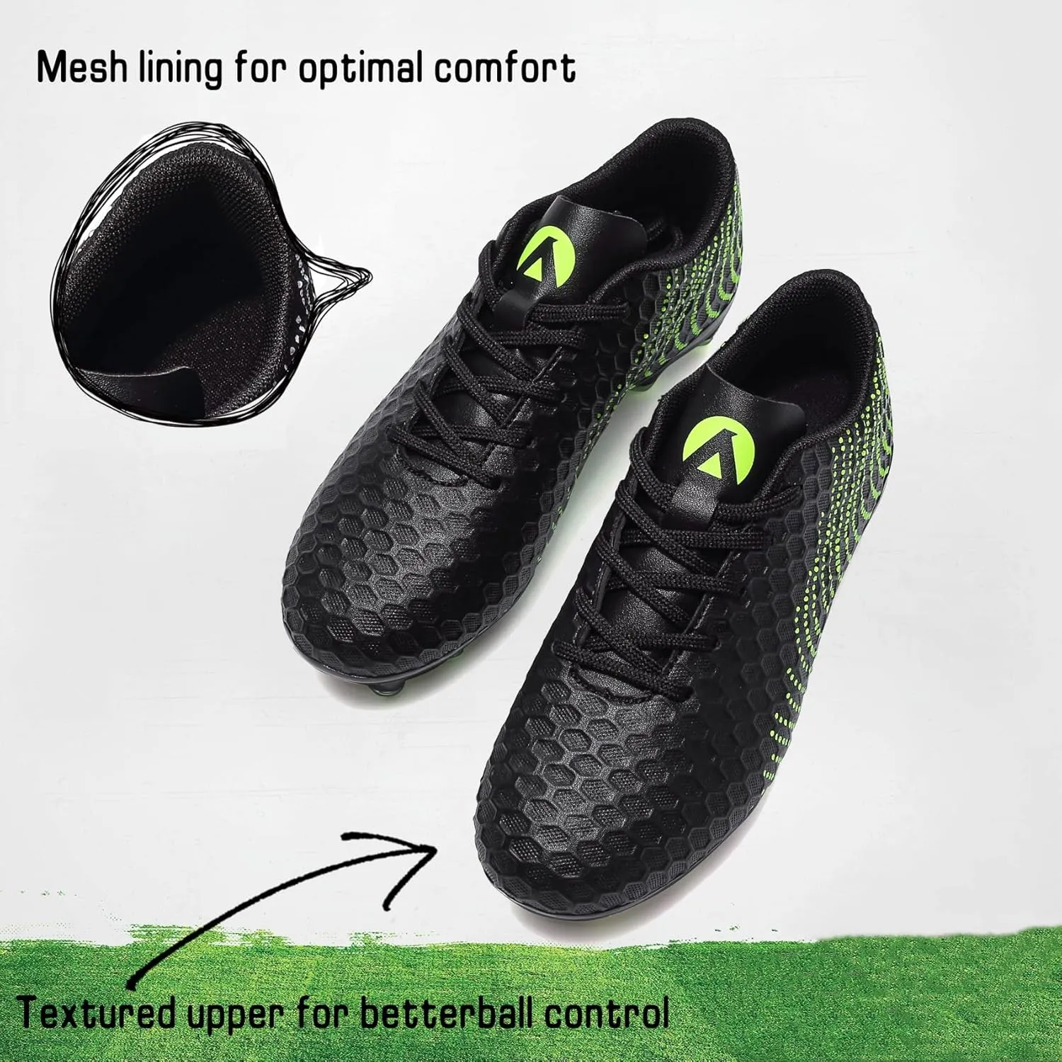 Boys Girls Soccer Cleats Kids Youth Firm Groud Soccer Shoes Athletic Outdoor Trainning Football Shoes Cleats