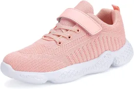 Casbeam Kids Breathable Sneakers Mesh Lightweight Easy Walk Casual Sport Strap Athletic Running Shoes for Boys Girls