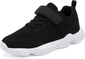 Casbeam Kids Breathable Sneakers Mesh Lightweight Easy Walk Casual Sport Strap Athletic Running Shoes for Boys Girls