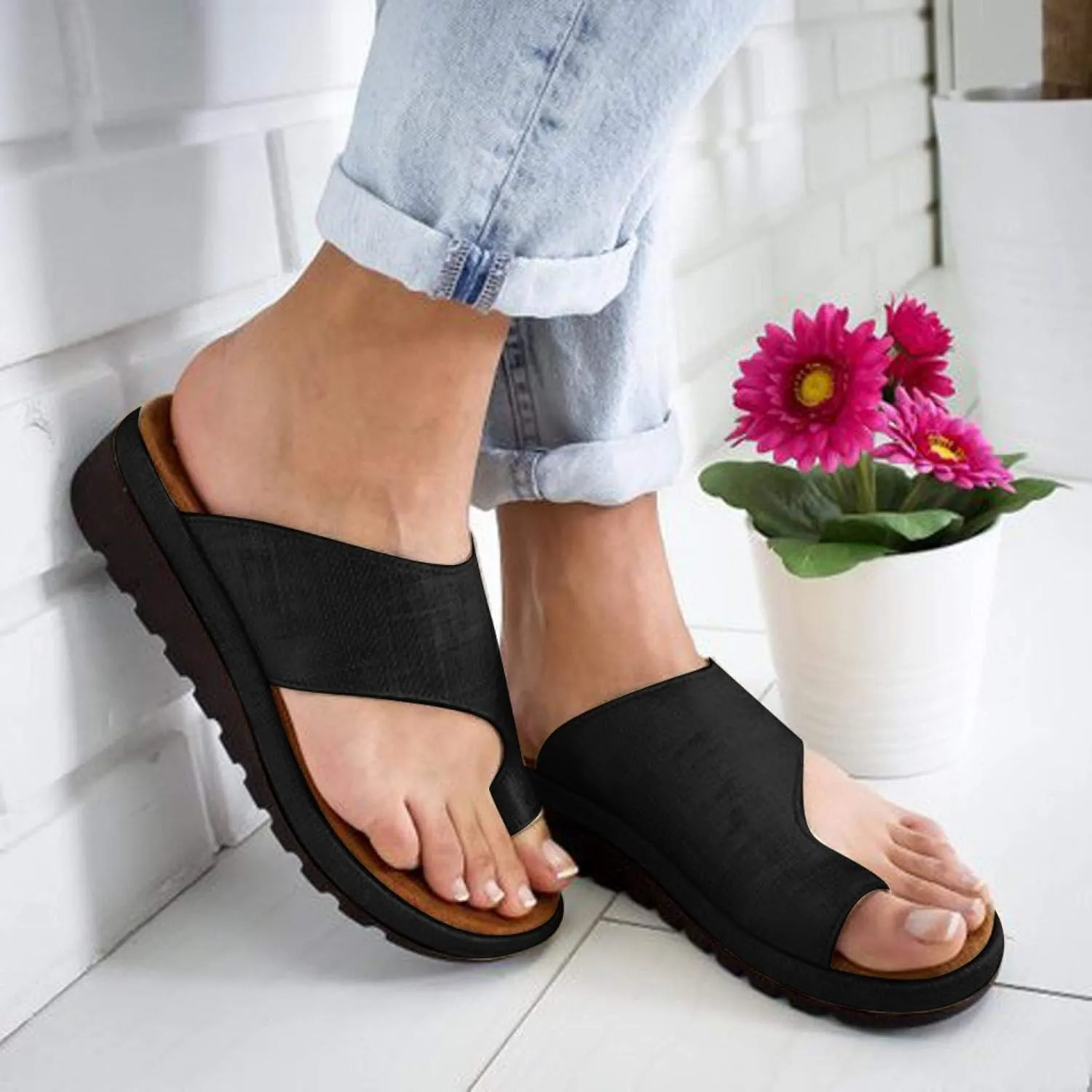 Colorful Sandals Gibobby Women's 2019 New Women Comfy Platform Sandal Shoes Summer Beach Travel Shoes Fashion Sandal