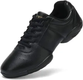 DADAWEN Adult & Youth White Cheerleading Shoes Sport Training Tennis Sneakers Competition Cheer Shoes