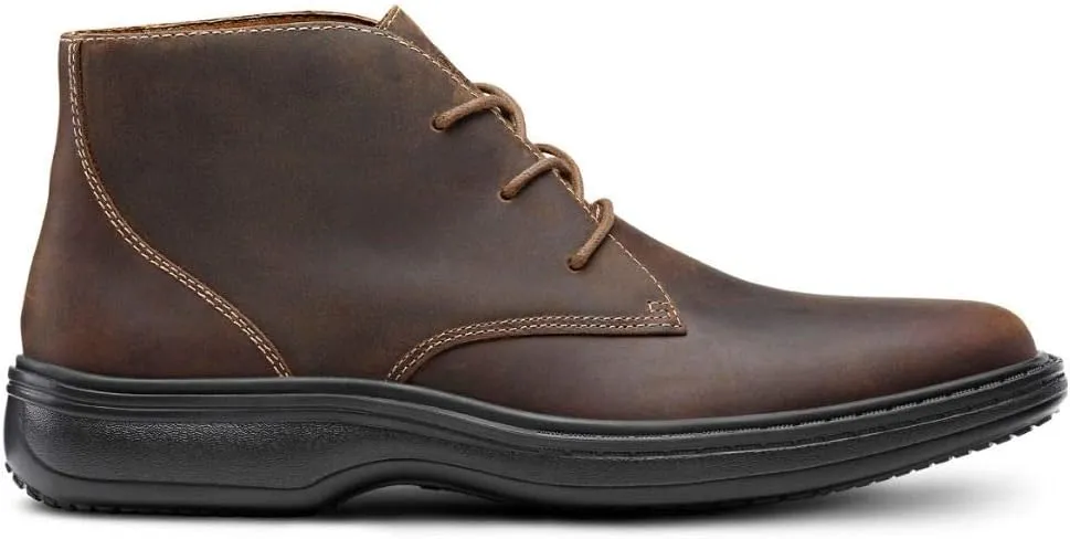 Dr. Comfort Ruk Men's Therapeutic Diabetic Extra Boot Leather Lace-up