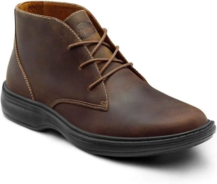 Dr. Comfort Ruk Men's Therapeutic Diabetic Extra Boot Leather Lace-up