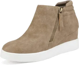 DREAM PAIRS Womens Platform Wedge Sneakers Ankle Booties