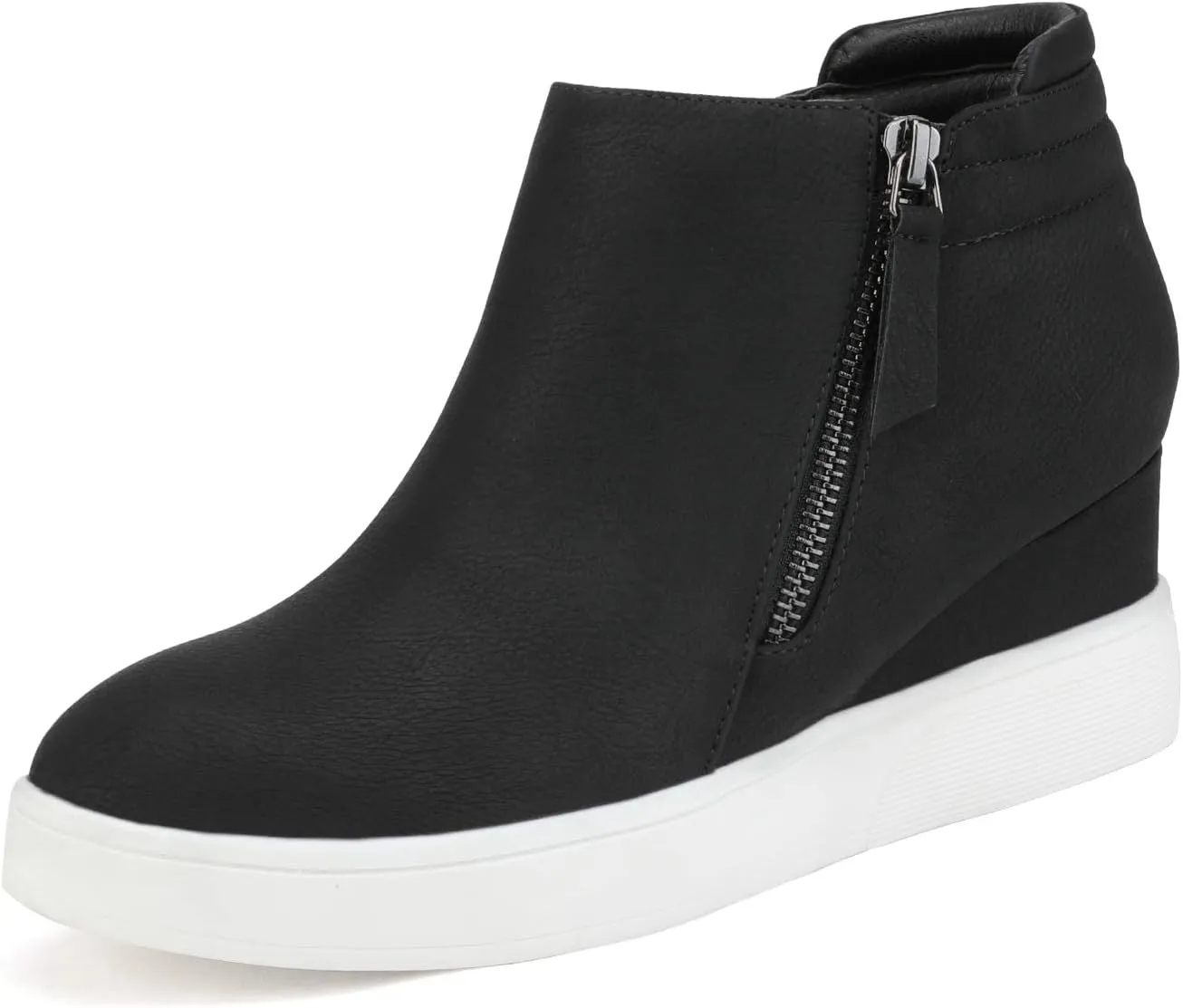 DREAM PAIRS Womens Platform Wedge Sneakers Ankle Booties