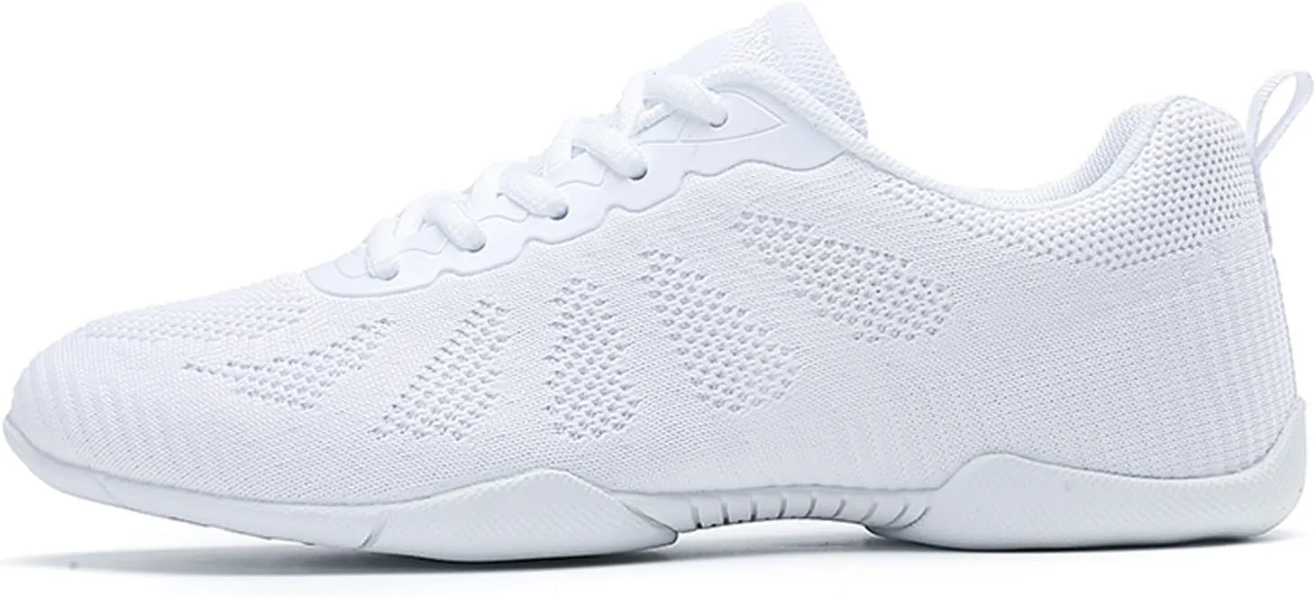 Eliogn Womens Cheer Dance Shoes Girls Cheerleading Dance Shoes Athletic Training Dance Breathable Cheer Competition Sneakers