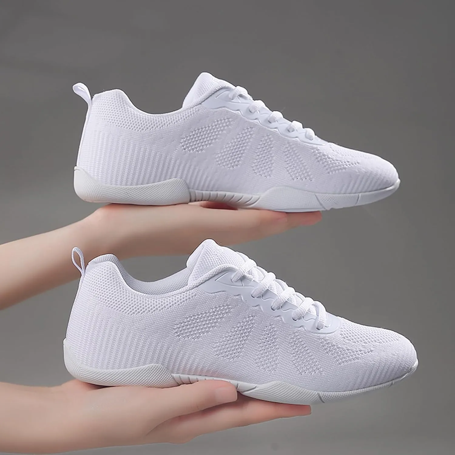Eliogn Womens Cheer Dance Shoes Girls Cheerleading Dance Shoes Athletic Training Dance Breathable Cheer Competition Sneakers