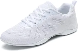 Eliogn Womens Cheer Dance Shoes Girls Cheerleading Dance Shoes Athletic Training Dance Breathable Cheer Competition Sneakers