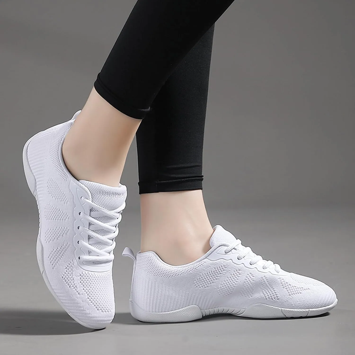 Eliogn Womens Cheer Dance Shoes Girls Cheerleading Dance Shoes Athletic Training Dance Breathable Cheer Competition Sneakers