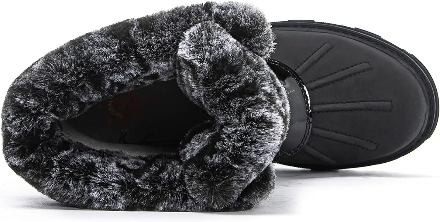 GLOBALWIN Women's Snow Boots Ankle Winter Boots For Women