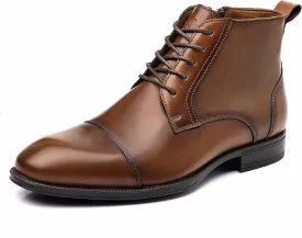 Holy dove Chelsea Boots Men  Genuine Leather,Chelsea Boots for Men with Side Zipper, Casual Slip-On Ankle Boots, Chukka & Oxford Style Dress Boots