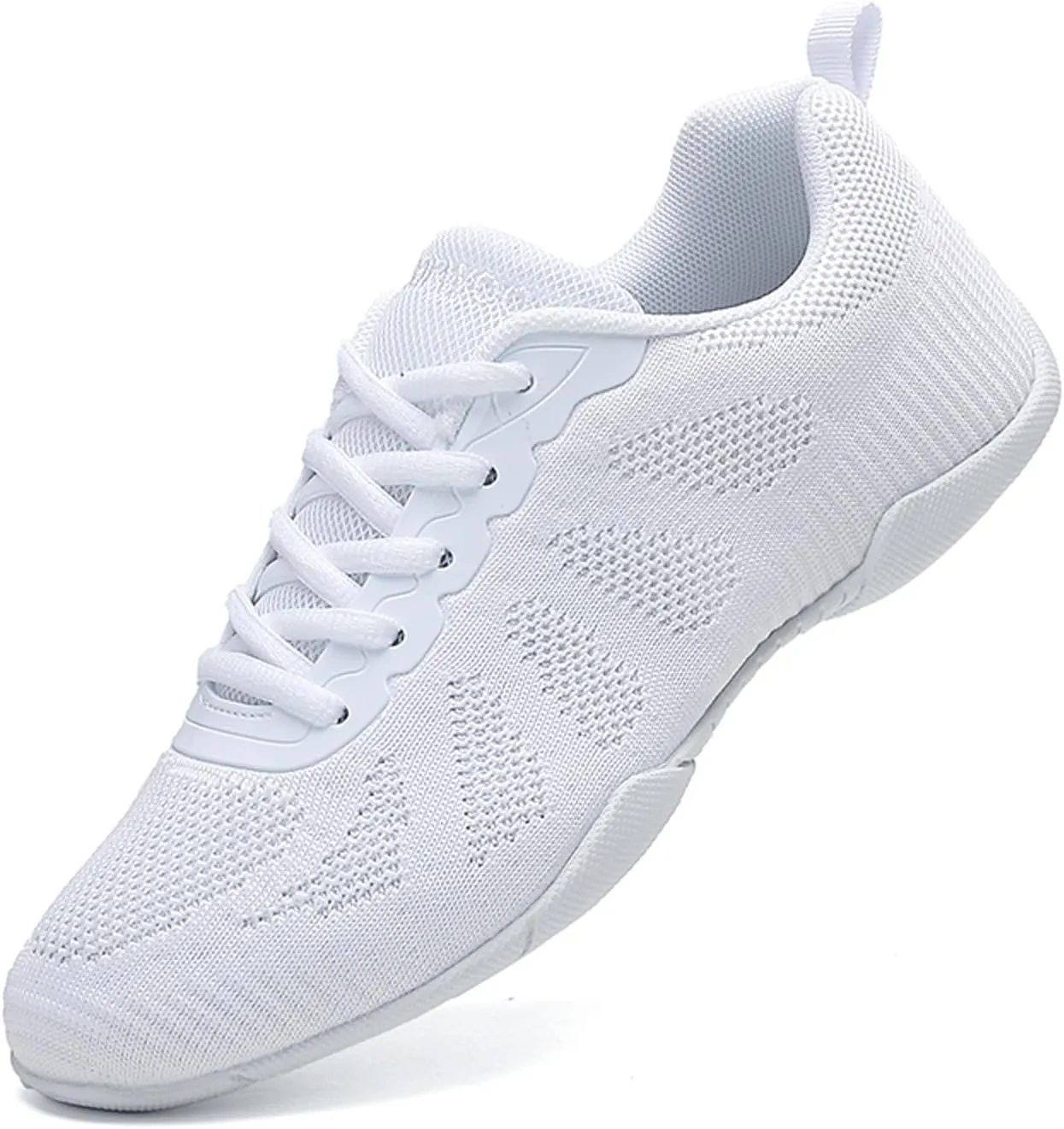 ihinzry Girls' Cheerleading Shoes Cheerleading Dance Shoes Dance Athletic Training Shoes Breathable Super Light Cheer Sneakers for Women Sport Training Tennis Sneakers