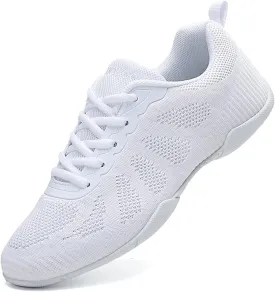 ihinzry Girls' Cheerleading Shoes Cheerleading Dance Shoes Dance Athletic Training Shoes Breathable Super Light Cheer Sneakers for Women Sport Training Tennis Sneakers