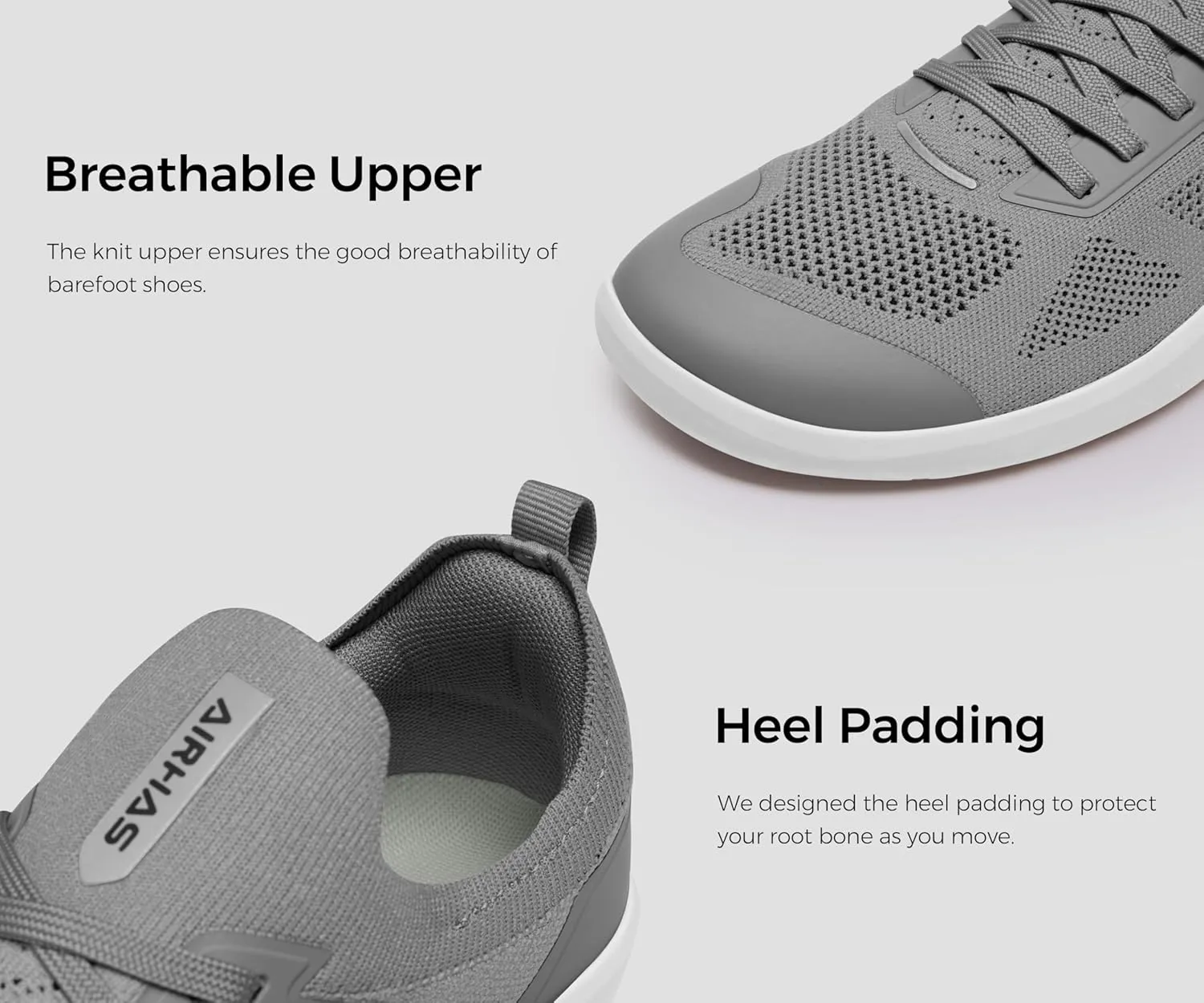 Men's Barefoot Shoes Zero Drop Wide Toe Box Minimalist Gym Shoes for Men Deadlift Cross Training Sneakers
