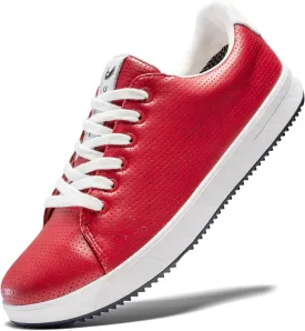 Men's Golf Shoes Professional Spikeless Leather Sneakers Non Slip Low Top Lightweight Comfort Travel Walking Shoes