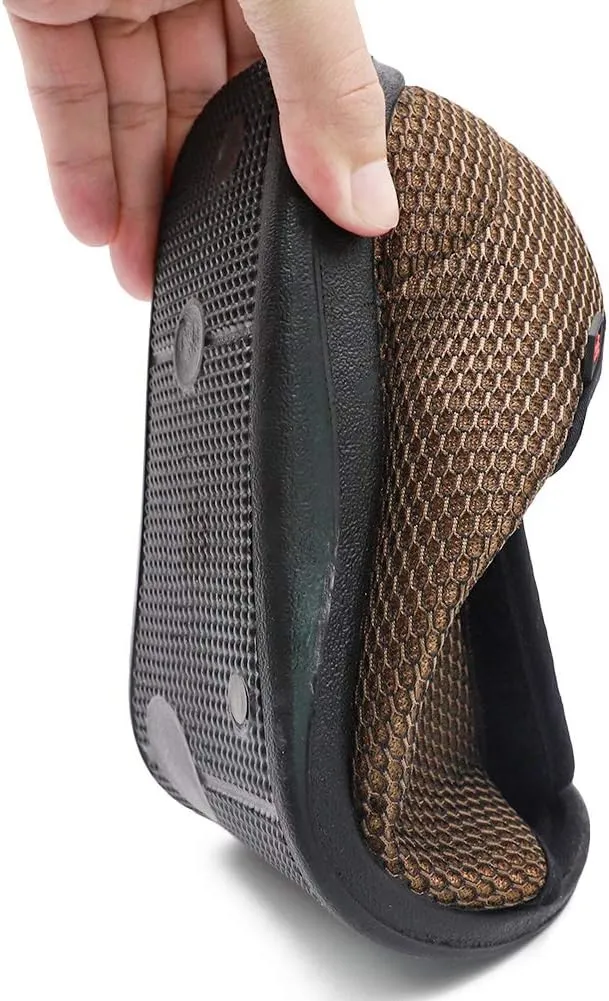Men's Open Toe Diabetic Recovery Slippers, Adjustable Orthopedic Wide Width Walking Shoes for Arthritis Edema Swollen Feet Elderly Men