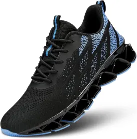 Men's Running Shoes Blade Fashion Sneakers Breathable Mesh Non Slip Gym Sport Trainer Casual Athletic Walking Shoes