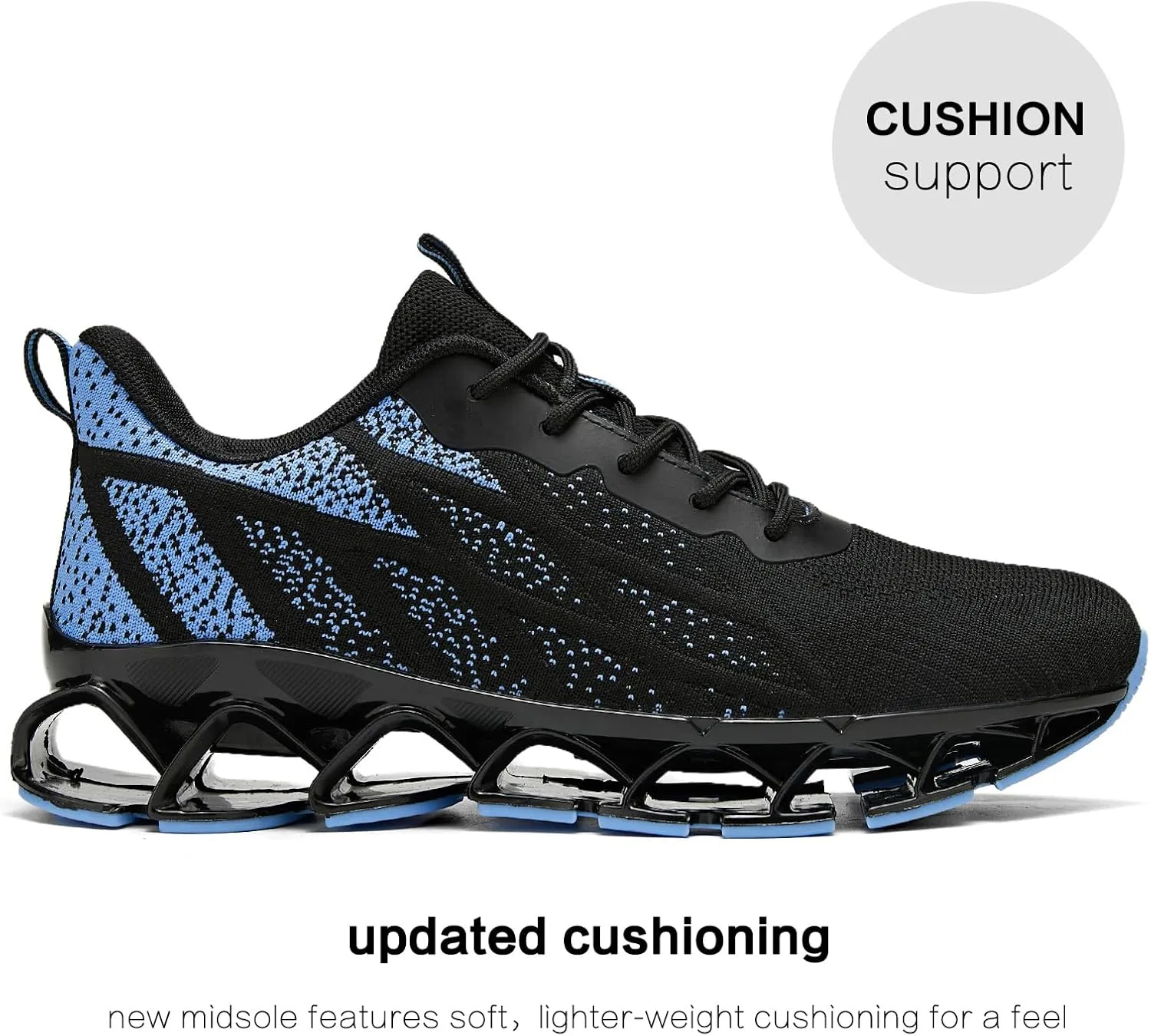 Men's Running Shoes Blade Fashion Sneakers Breathable Mesh Non Slip Gym Sport Trainer Casual Athletic Walking Shoes