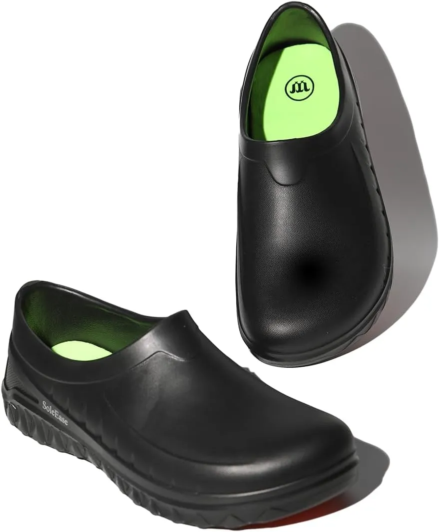 Mens Womens Chef Shoes Anti Oil Splash/Slip Resistant/Waterproof Garden Shoes for Kitchens Nursing Working