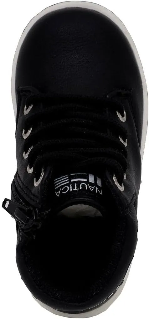 Nautica Kids Chukka Boots with Lace-Up and Zipper Ankle Bootie Design | Boys-Girls | Dress Shoes | Size for Toddler & Little Kids