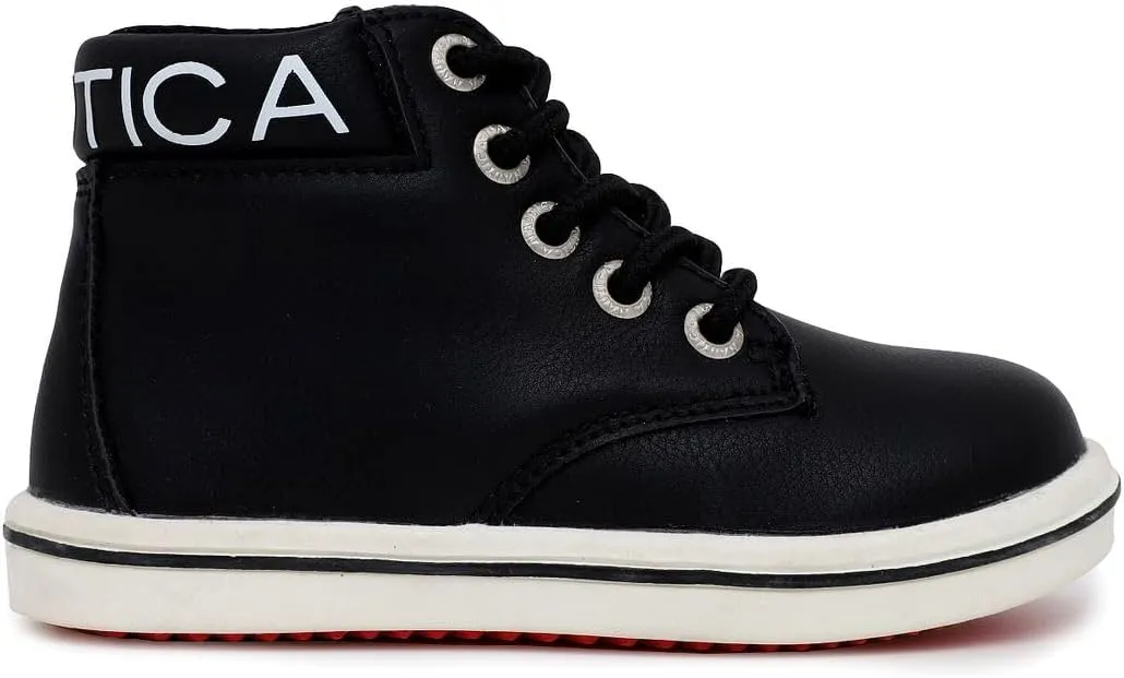 Nautica Kids Chukka Boots with Lace-Up and Zipper Ankle Bootie Design | Boys-Girls | Dress Shoes | Size for Toddler & Little Kids