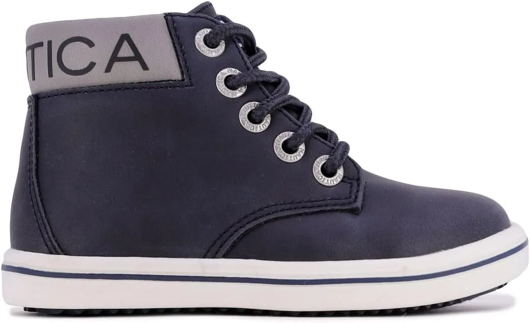 Nautica Kids Chukka Boots with Lace-Up and Zipper Ankle Bootie Design | Boys-Girls | Dress Shoes | Size for Toddler & Little Kids