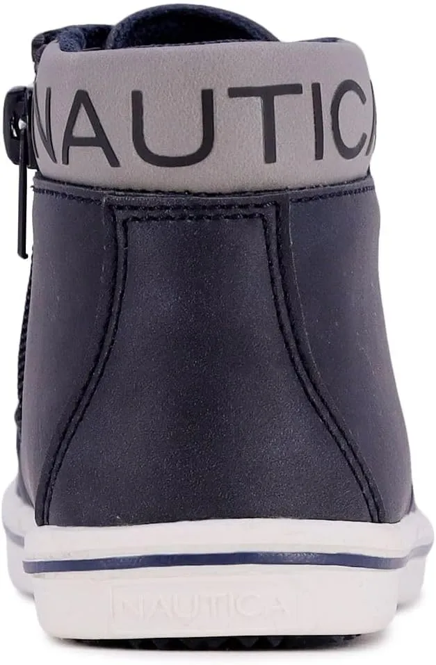 Nautica Kids Chukka Boots with Lace-Up and Zipper Ankle Bootie Design | Boys-Girls | Dress Shoes | Size for Toddler & Little Kids