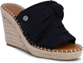 Nautica Women's Espadrille Wedges for Women Platform Sandals  Slip-On Knot Bow Summer Shoes with Woven Rope Heel