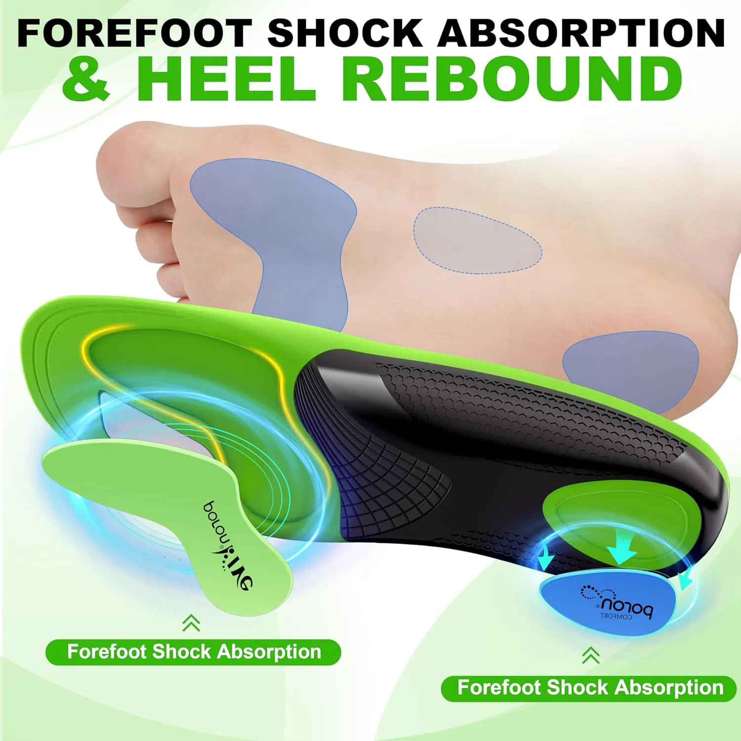 Plantar Fasciitis Insoles Shoe Inserts for Men Women, 240lbs Heavy Duty Arch Support Inserts for Pain Relief, Work Boot Orthotics Insoles for Standing All Day, XL