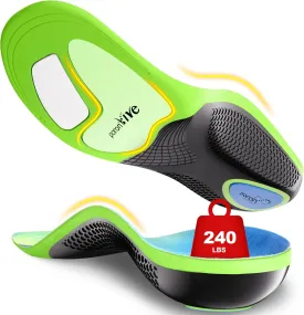 Plantar Fasciitis Insoles Shoe Inserts for Men Women, 240lbs Heavy Duty Arch Support Inserts for Pain Relief, Work Boot Orthotics Insoles for Standing All Day, XL