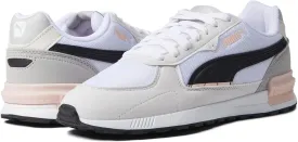 PUMA Women's Graviton Shoes, White-Black-Nimbus Cloud-Glacial Blue-Lotus, 8.5