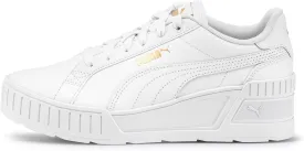 PUMA Women's Karmen Wedge Shoes, Black-White-Gold, 10
