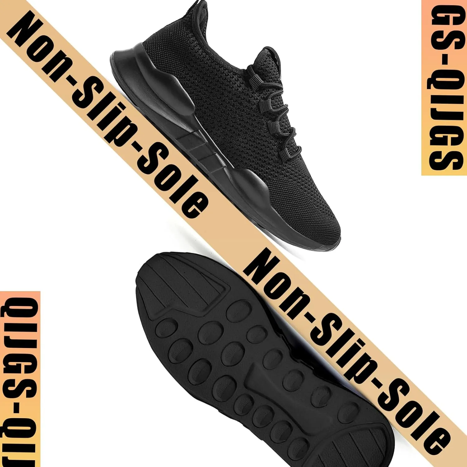 QIJGS Mens Running Shoes Sport Athletic Gym Sneakers Mesh Lightweight Tennis Fashion Workout Casual Shoes