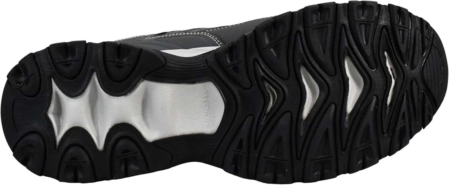 Skechers Men's Afterburn M. Fit Fashion Sneakers ?C Leather Upper, Memory Foam Insole, Rubber Outsole
