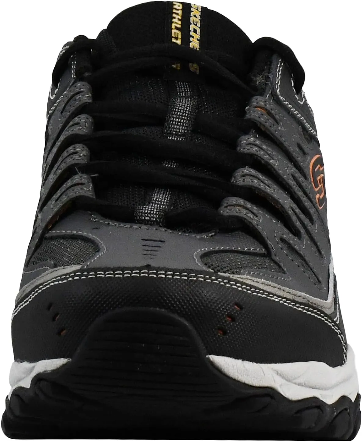 Skechers Men's Afterburn M. Fit Fashion Sneakers ?C Leather Upper, Memory Foam Insole, Rubber Outsole