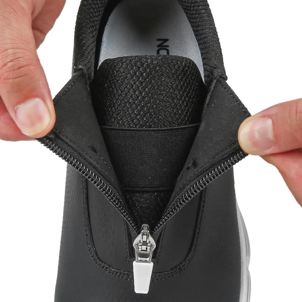 THESTRON Men Waterproof Golf Shoes Zipper Golf Shoes Professional Spikeless Golf Sneakers Male Golf Sports Walking Shoes Comfortable Golf Footwears for Men