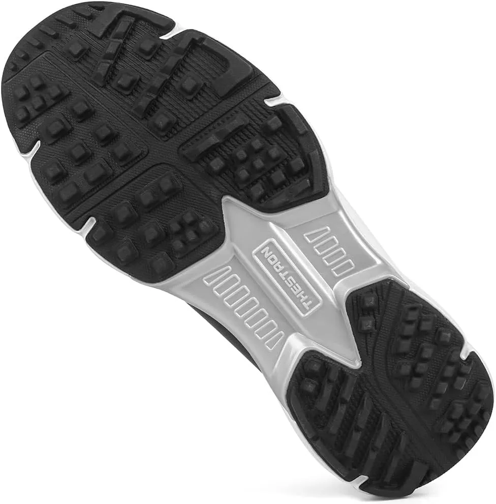 THESTRON Men Waterproof Golf Shoes Zipper Golf Shoes Professional Spikeless Golf Sneakers Male Golf Sports Walking Shoes Comfortable Golf Footwears for Men