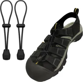 UamGlsob Elastic No Tie Shoe Laces Replacement for Keen Sandal, Round Stretchy Lock Shoelaces for Adults and Kids, One Size