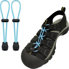 UamGlsob Elastic No Tie Shoe Laces Replacement for Keen Sandal, Round Stretchy Lock Shoelaces for Adults and Kids, One Size