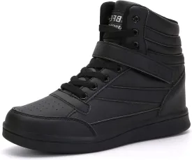 UBFEN Womens High Top Ankle Support Sneakers Vibrant Colour Hidden Wedge Heel Retro 80s Tennis Shoes for Girls Cosplay Removable Insole Backpacking Boots