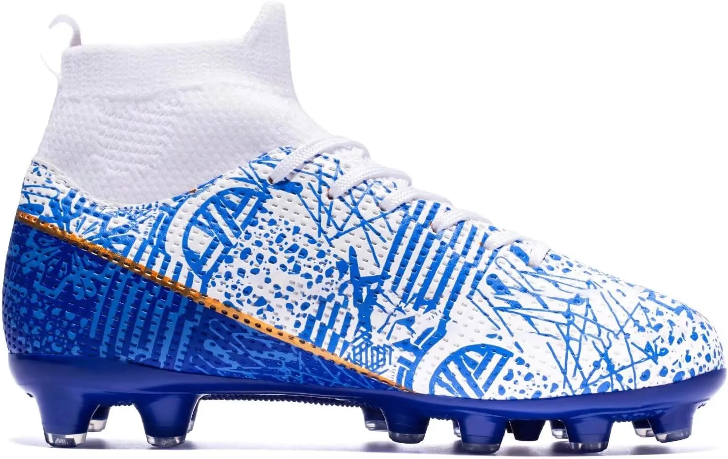 Unisex-Child Soccer Cleats Lightweight Training Football Shoes for Youth