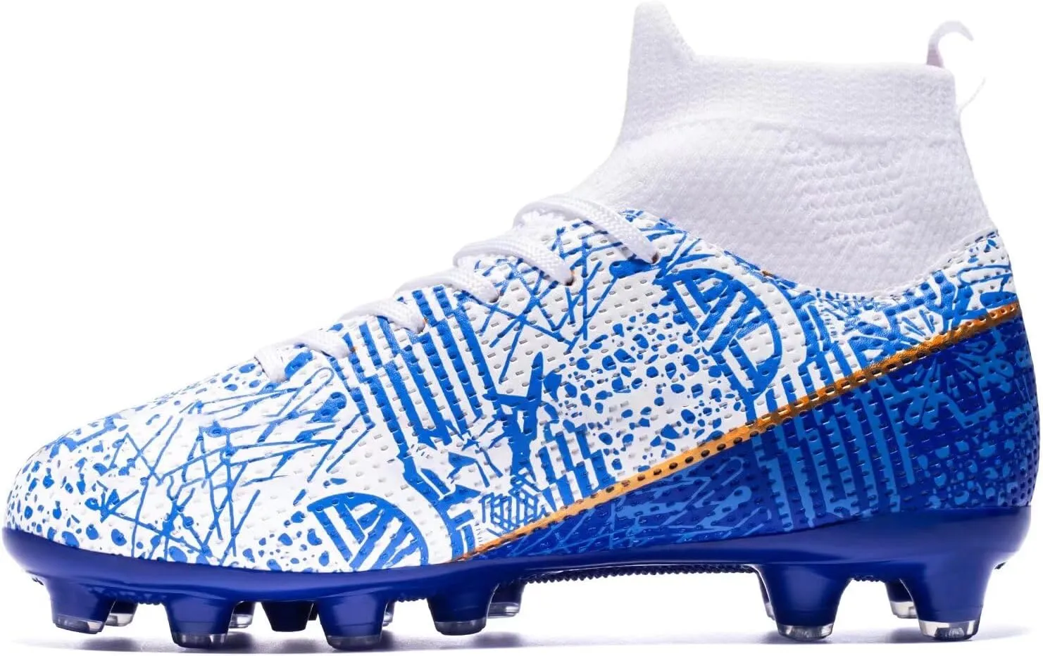 Unisex-Child Soccer Cleats Lightweight Training Football Shoes for Youth