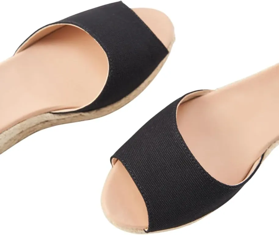 VISCATA Cavall Espadrille Canvas Low Wedges Spain Handmade 2 Heel Women's Open Toe Sandals with Breathable Organic Cotton Canvas and 100% Natural Jute Midsole for all Occasions: Casual, Work, Party