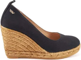 Viscata Marquesa Espadrille Canvas Wedges Spain Handmade 3  Heel Women's Pumps with Breathable Organic Cotton Canvas and 100% Natural Jute Midsole for All Occasions: Casual, Work, Party